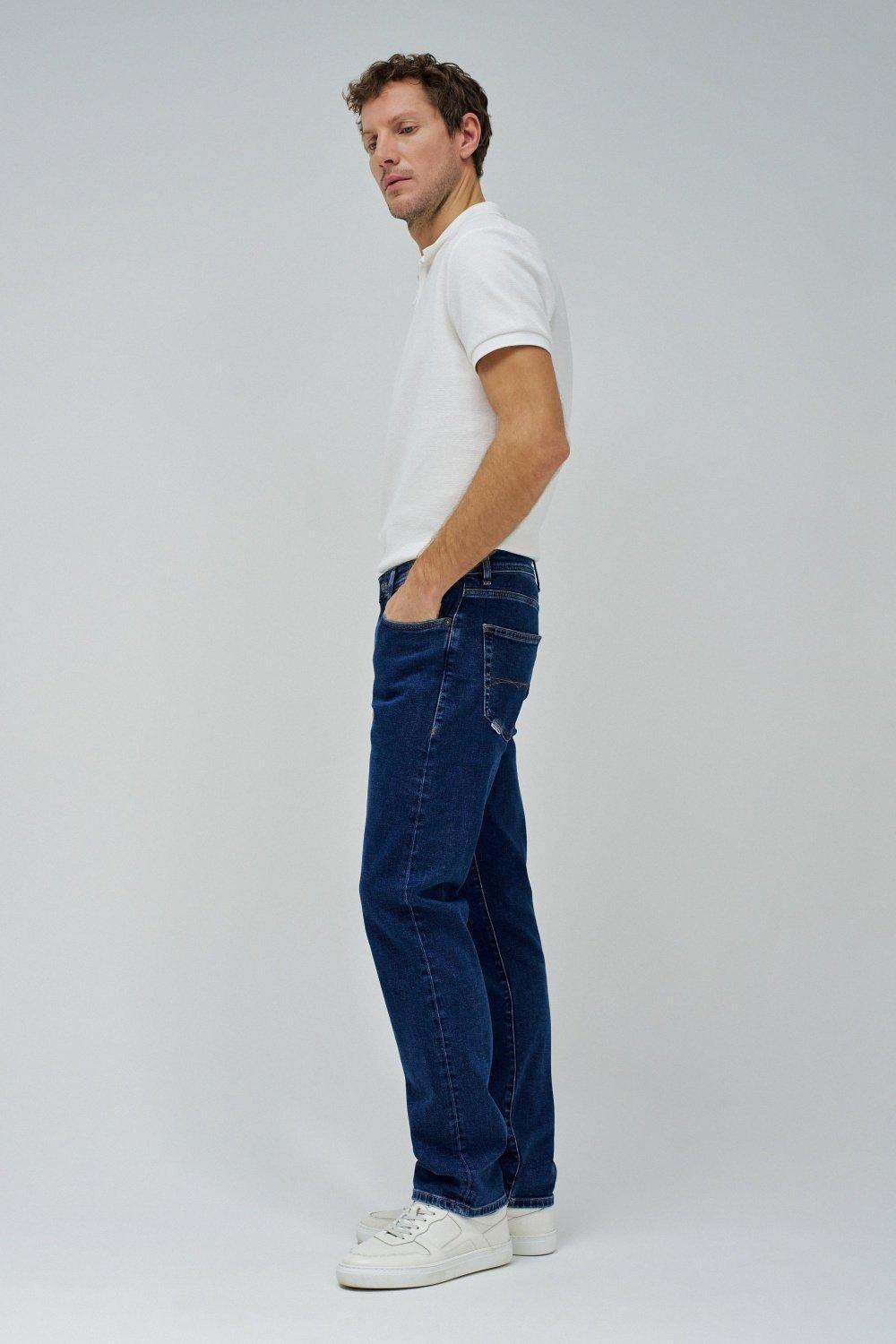 Straight Fit Jeans, Navy, medium