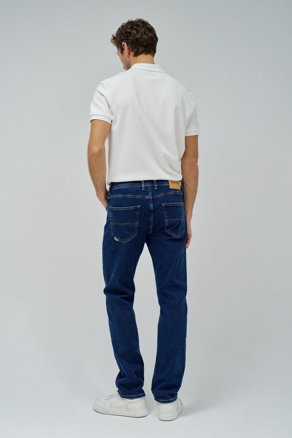 Straight Fit Jeans, Navy, large image number 3