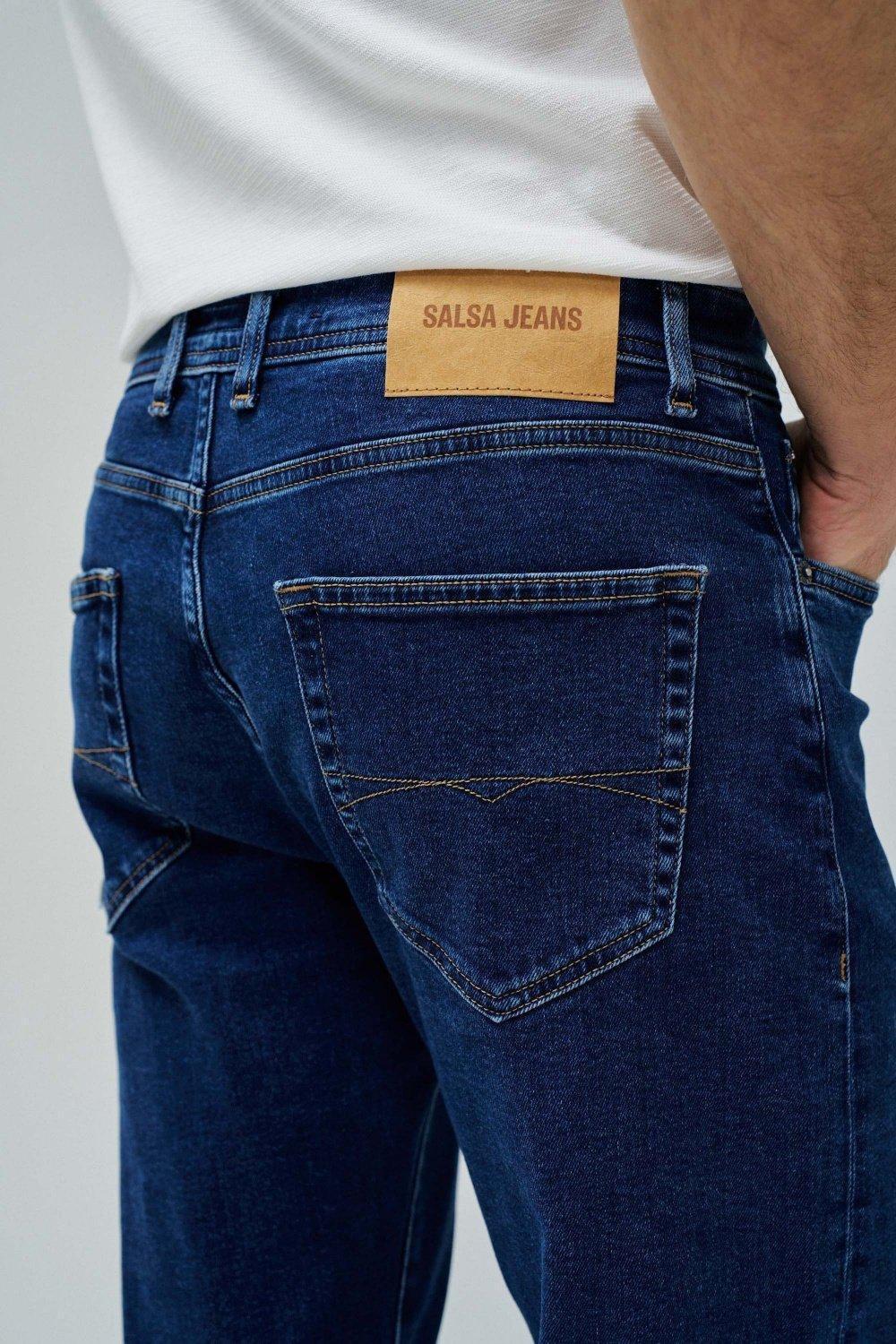 Straight Fit Jeans, Navy, large image number 4