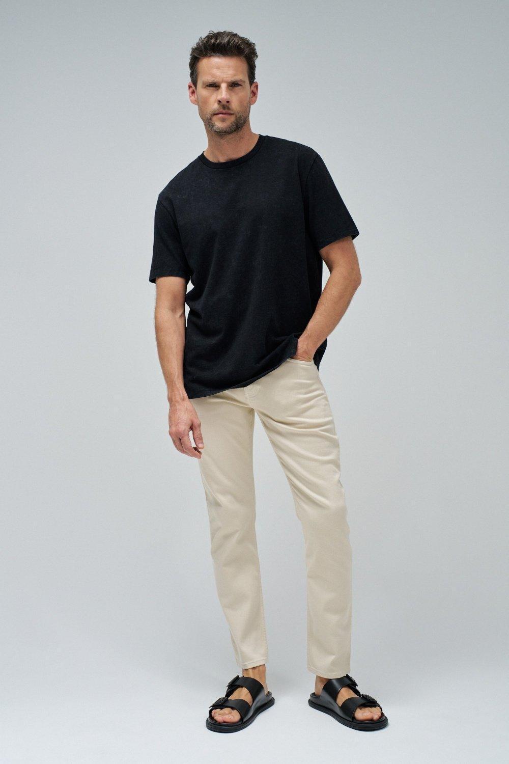 Black Solid Basic Casual T-Shirt, , large image number 1