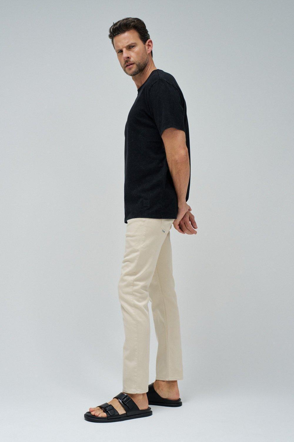 Black Solid Basic Casual T-Shirt, , large image number 2