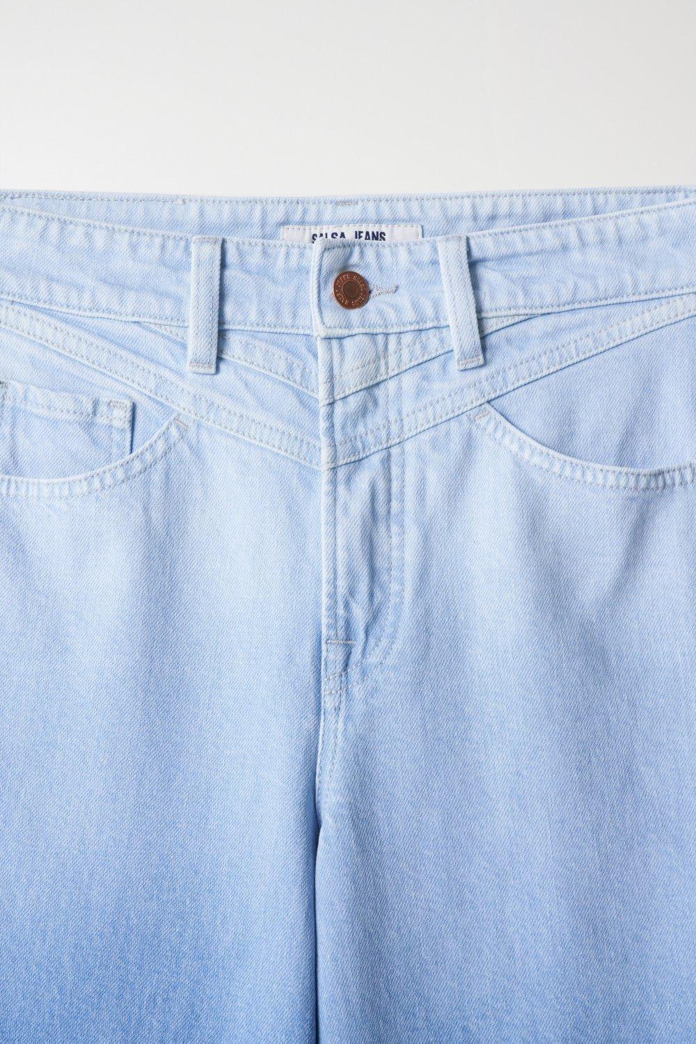 Exclusive Edition Push In Wide Jeans, Blue, medium