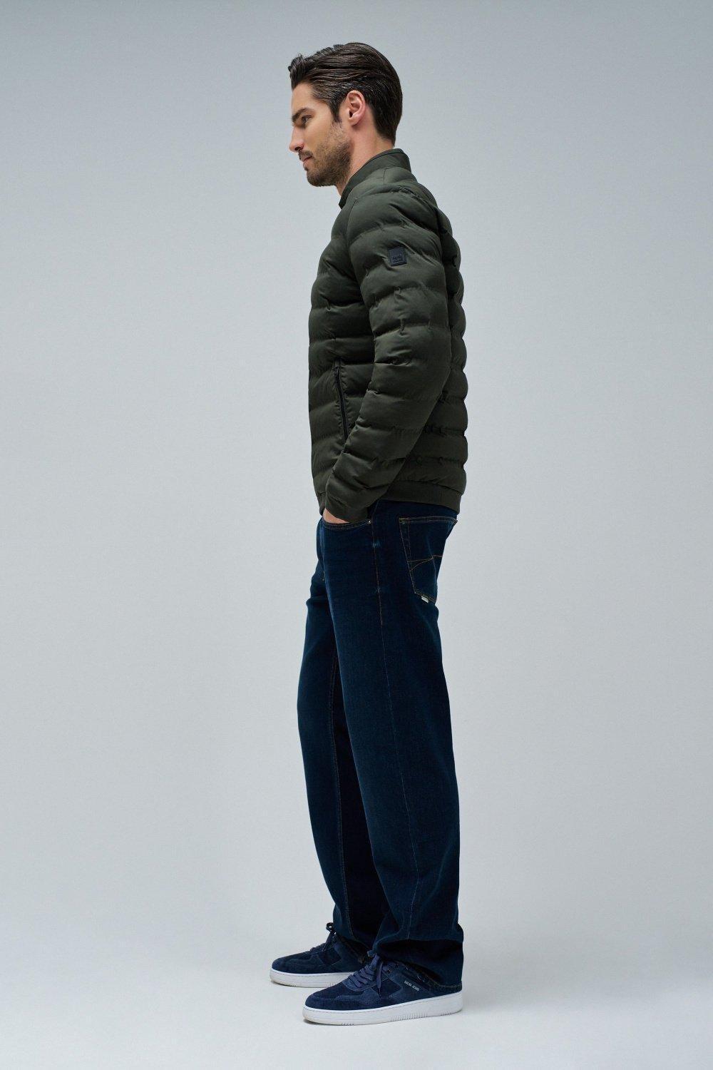 Green Puffer Jacket With Pockets, , large image number 2