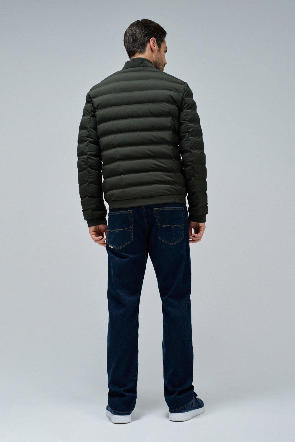 Green Puffer Jacket With Pockets, , large image number 3