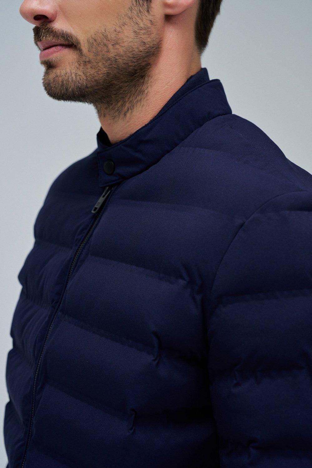Blue Light Padded Puffer Jacket, , large image number 4