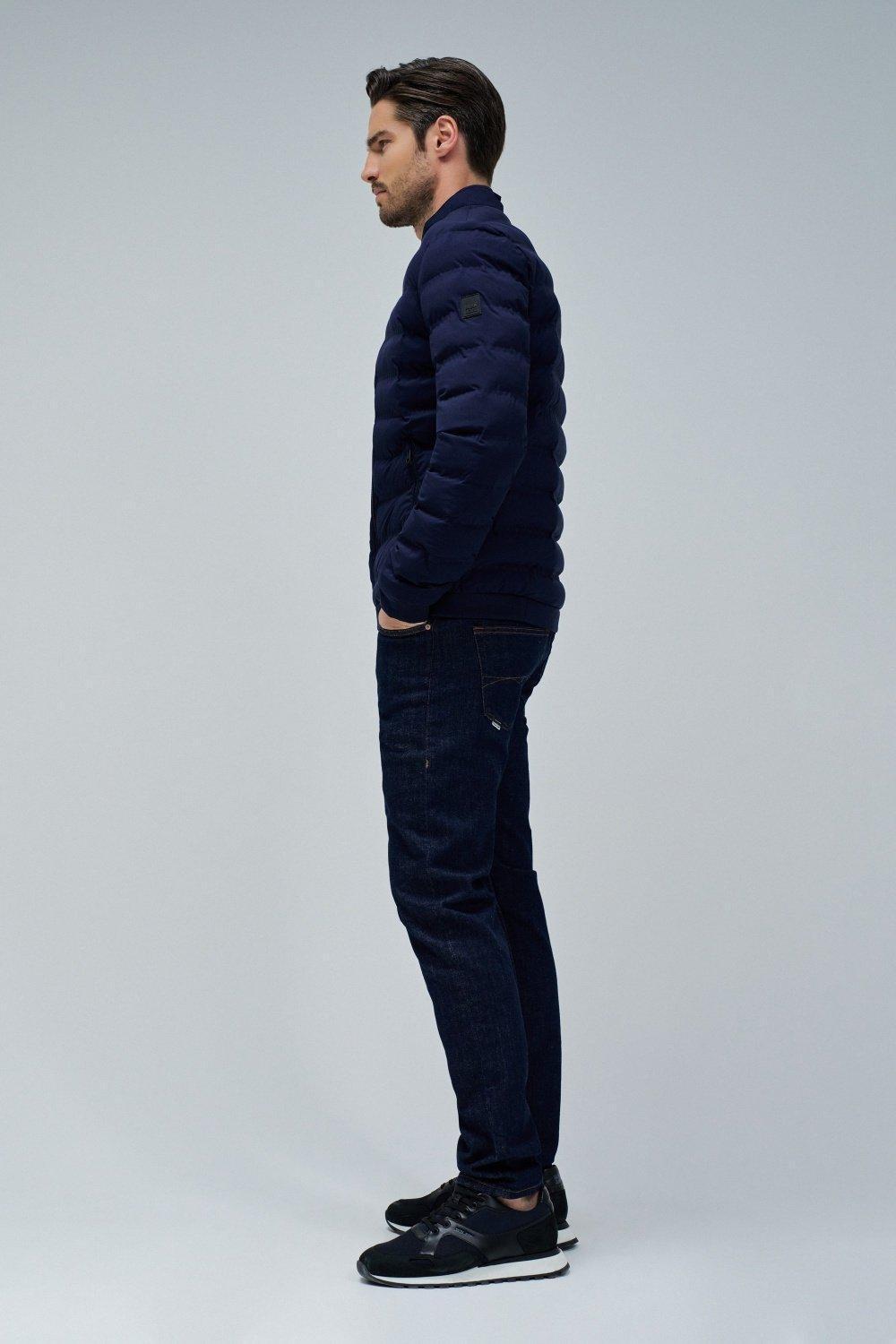 Puffer Jacket With Pockets&nbsp;, Navy, medium