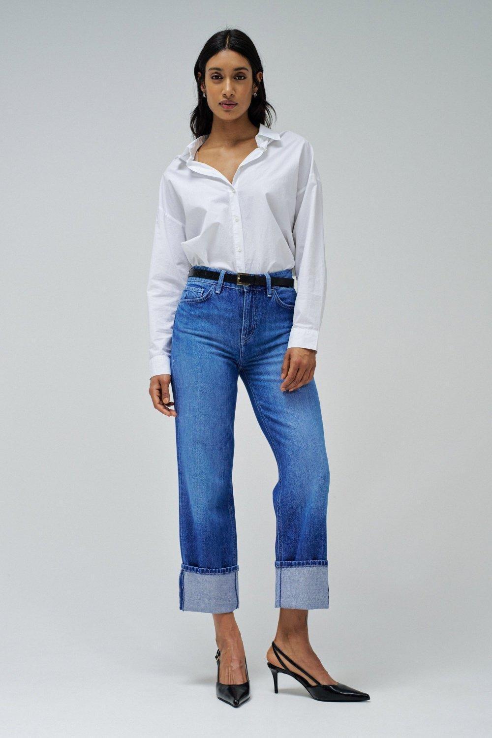Blue ed Denim Cropped, , large image number 1
