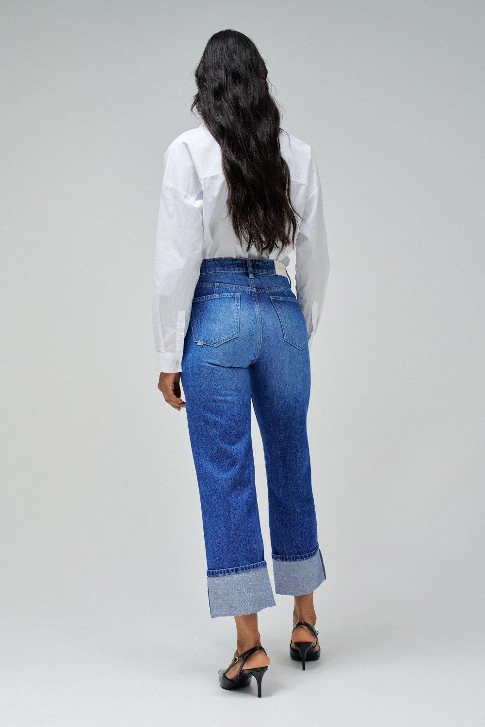 Blue ed Denim Cropped, , large image number 3