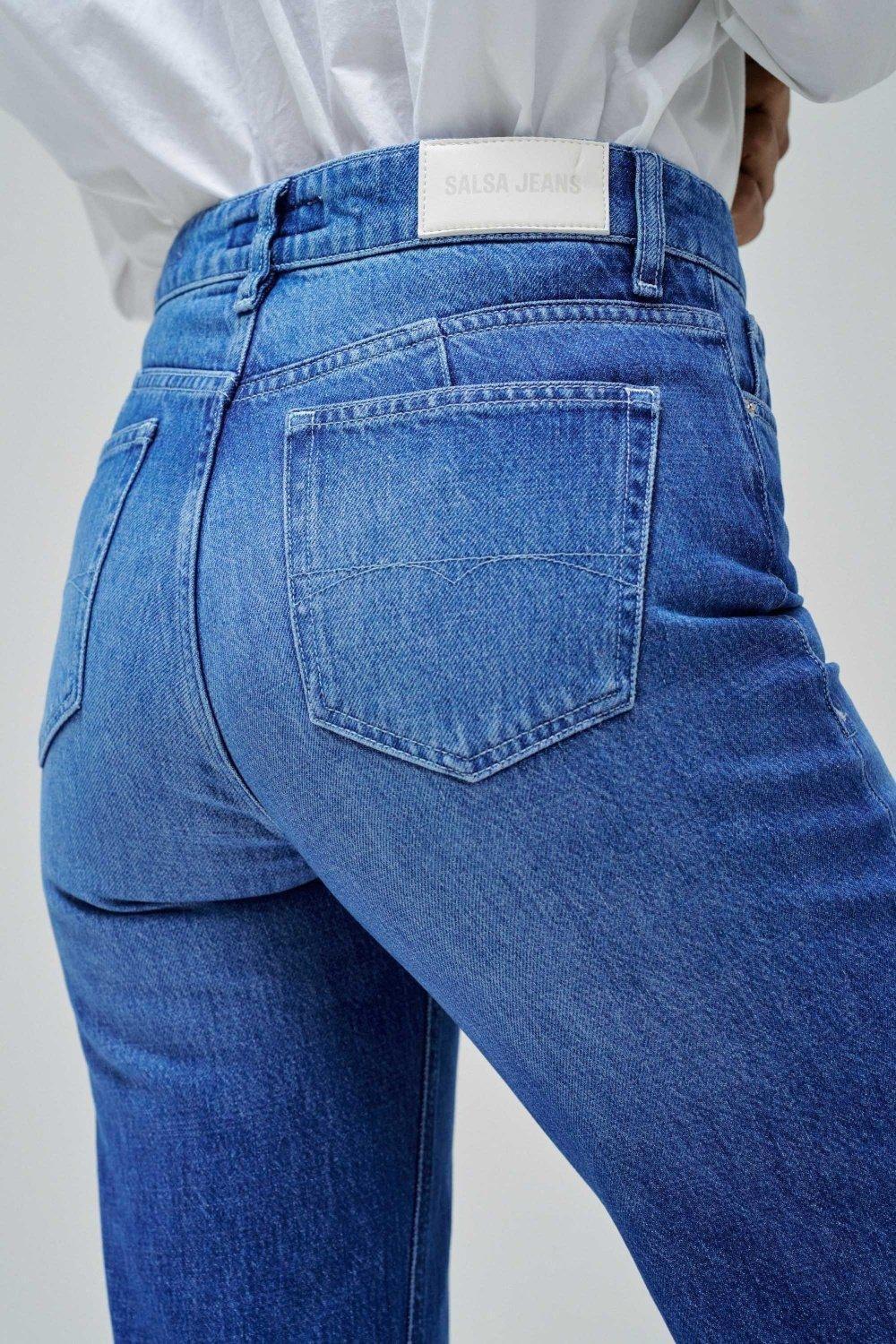 Blue ed Denim Cropped, , large image number 4