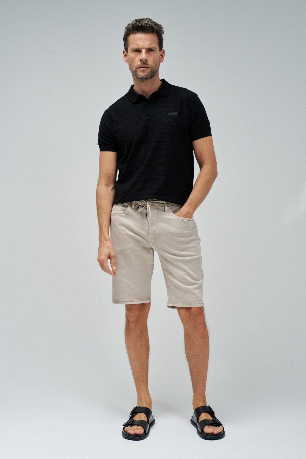 BEIGE REGULAR S-ACTIV SHORTS WITH DRAWSTRING, , large image number 1