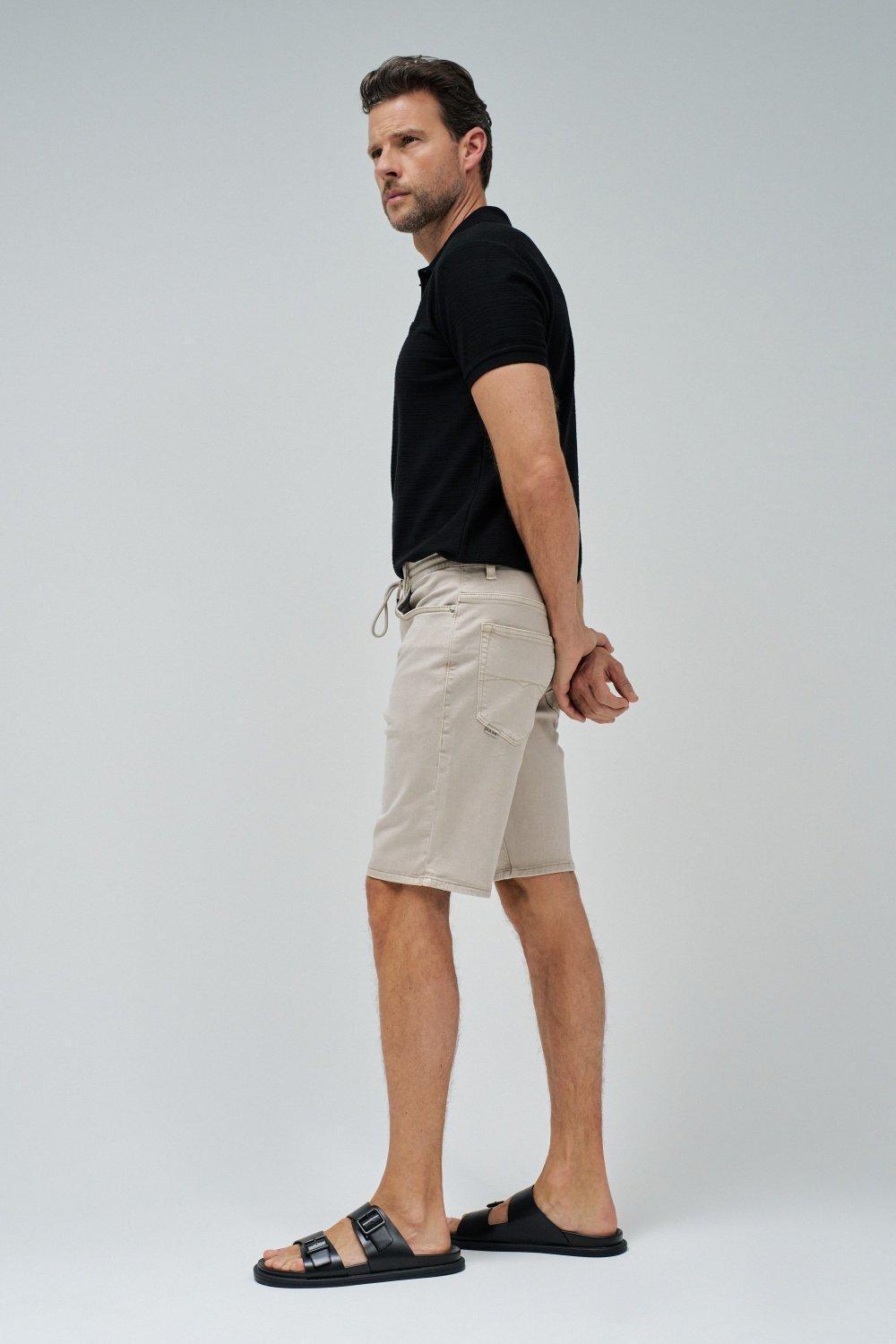 BEIGE REGULAR S-ACTIV SHORTS WITH DRAWSTRING, , large image number 2