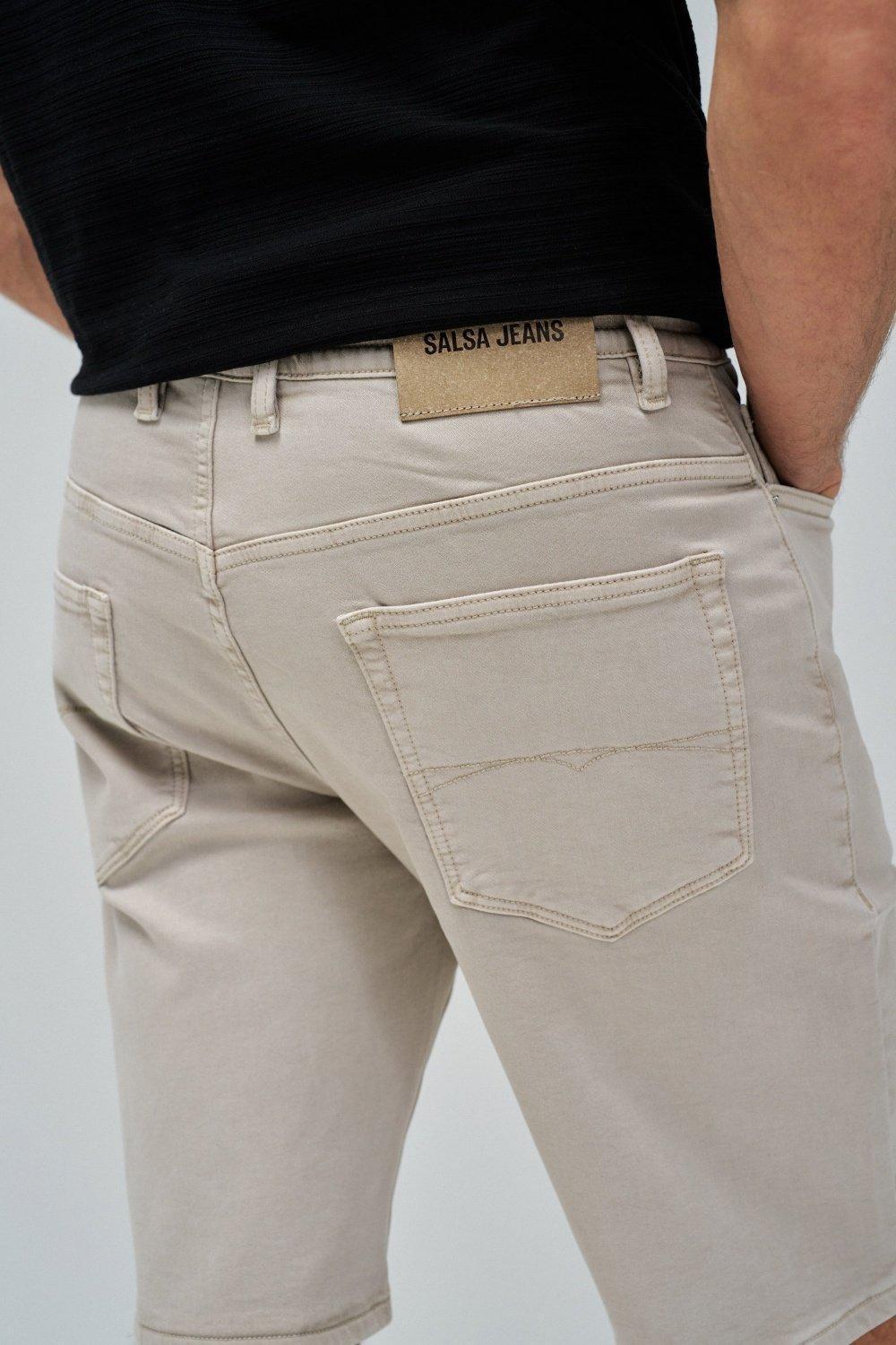 BEIGE REGULAR S-ACTIV SHORTS WITH DRAWSTRING, , large image number 4