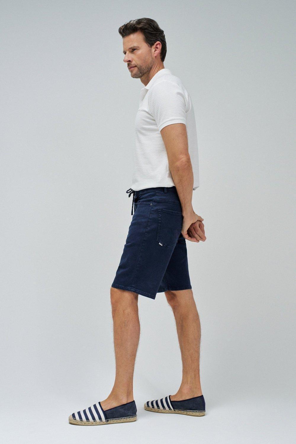 Blue Knee-Length Casual Shorts, , large image number 2