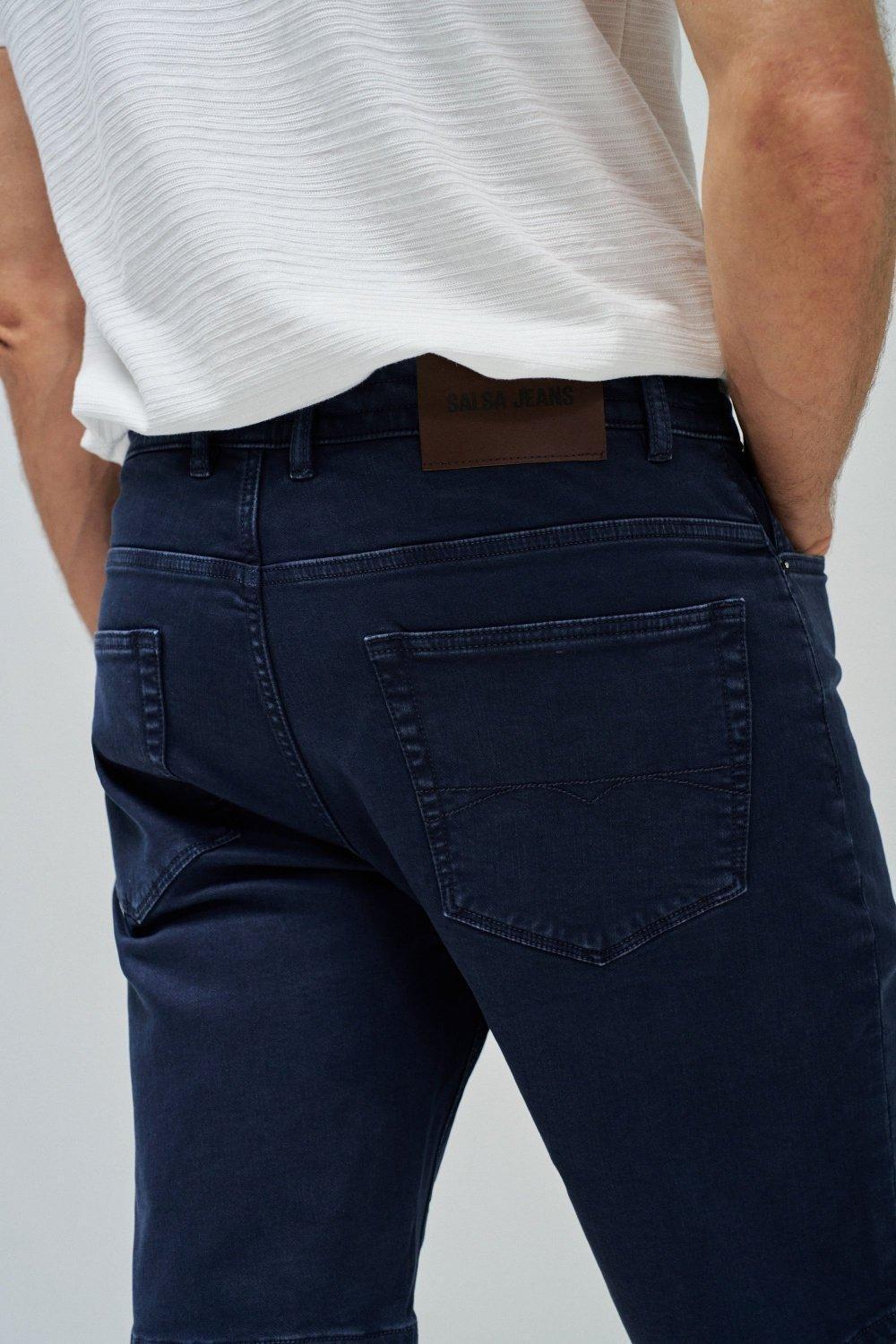 Blue Knee-Length Casual Shorts, , large image number 4