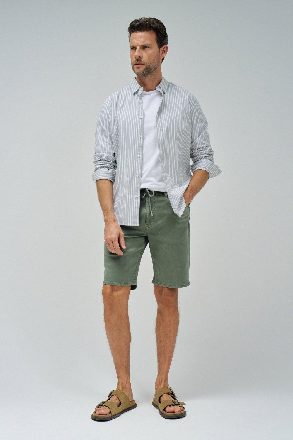Regular S-Activ Shorts With Drawstring, Green, medium