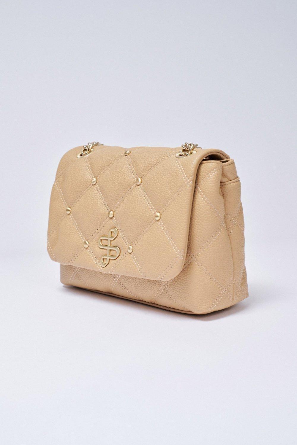 Brown Quilted Handmade Crossbody, 2101_910, large image number 2
