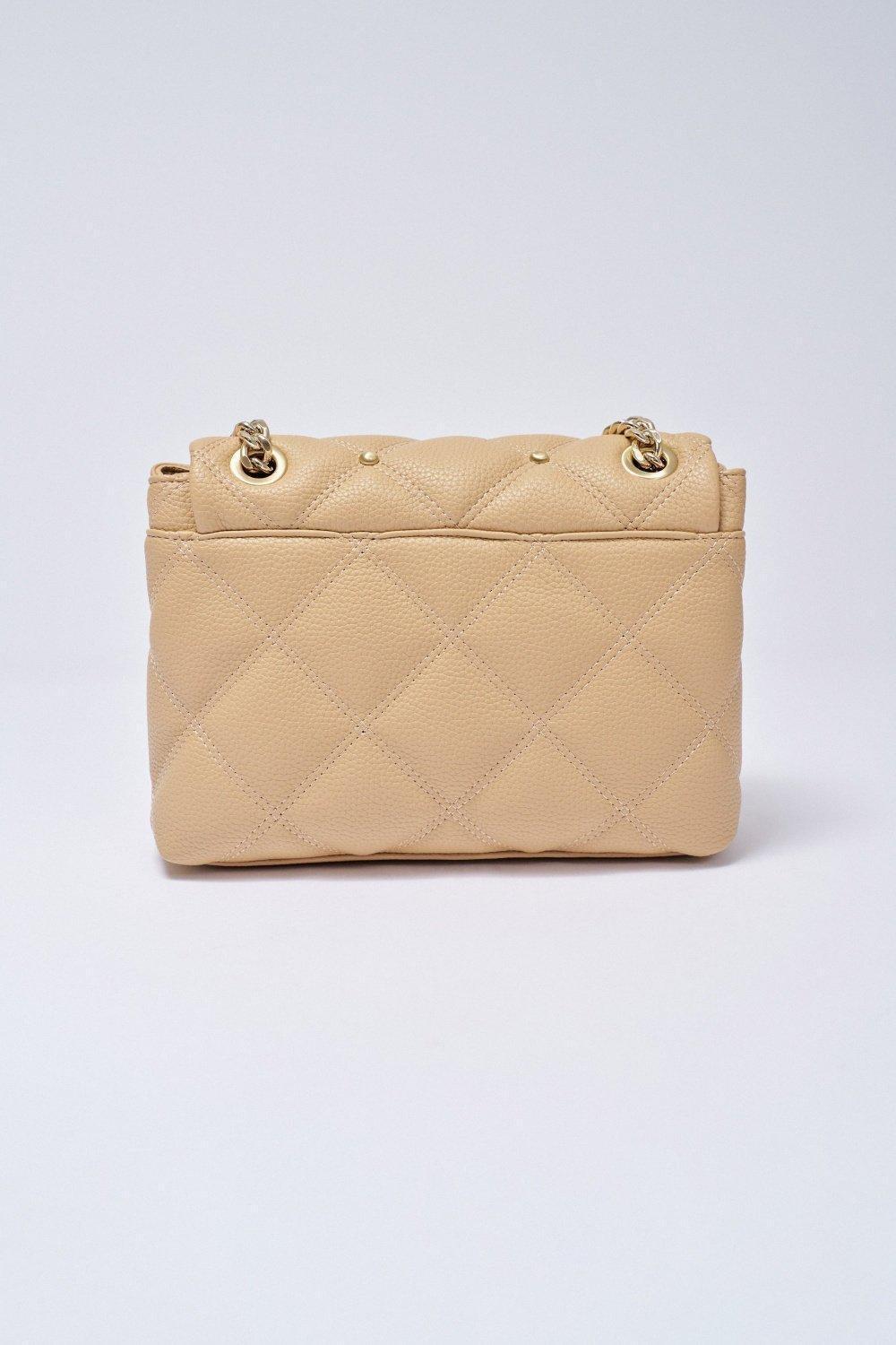 Brown Quilted Handmade Crossbody, 2101_910, large image number 3