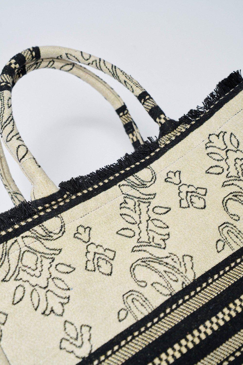 Printed Handmade Tote Bag, 2101_110, large image number 4