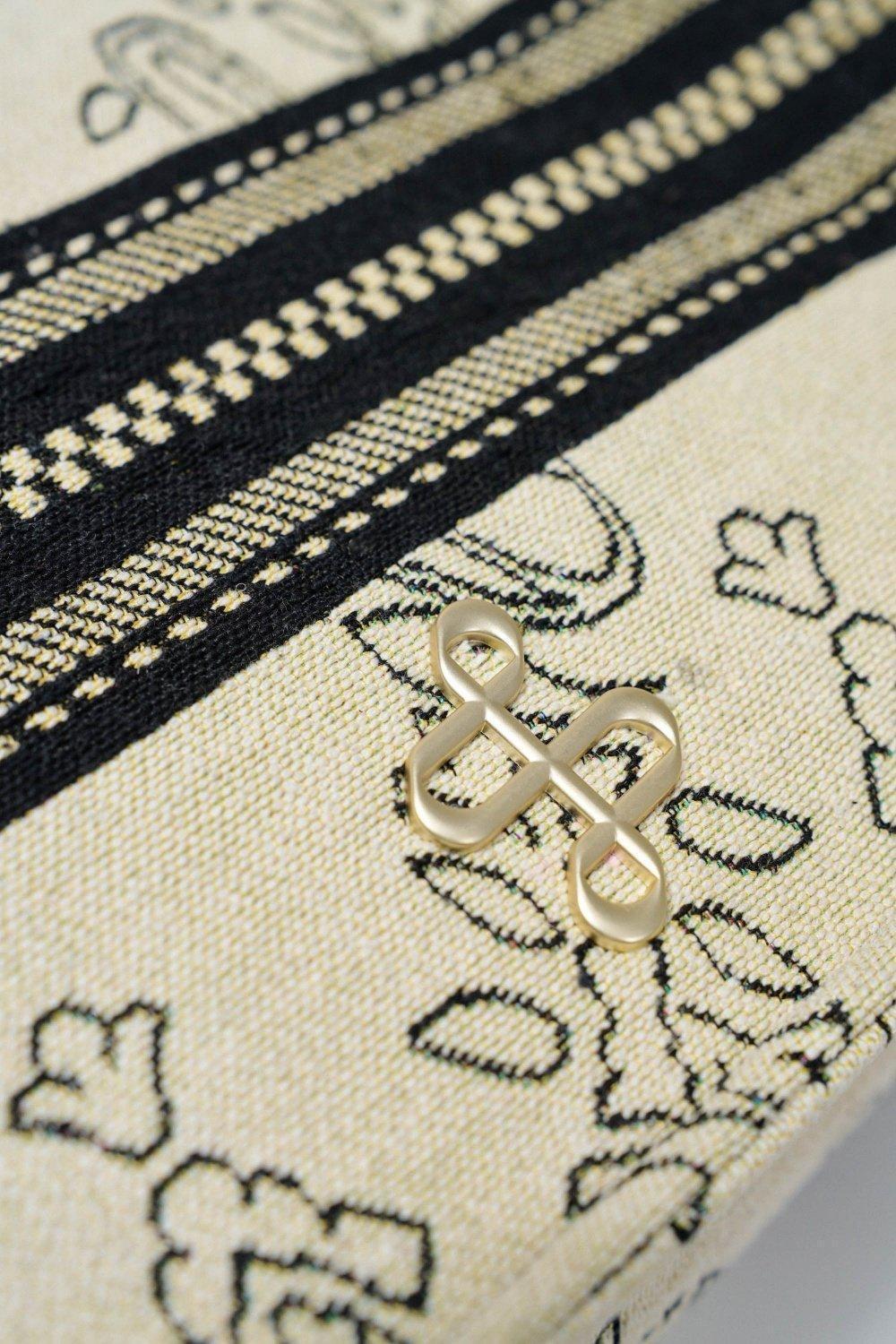 Tote bag With Jacquard Embroidery, 2101_110, large image number 1