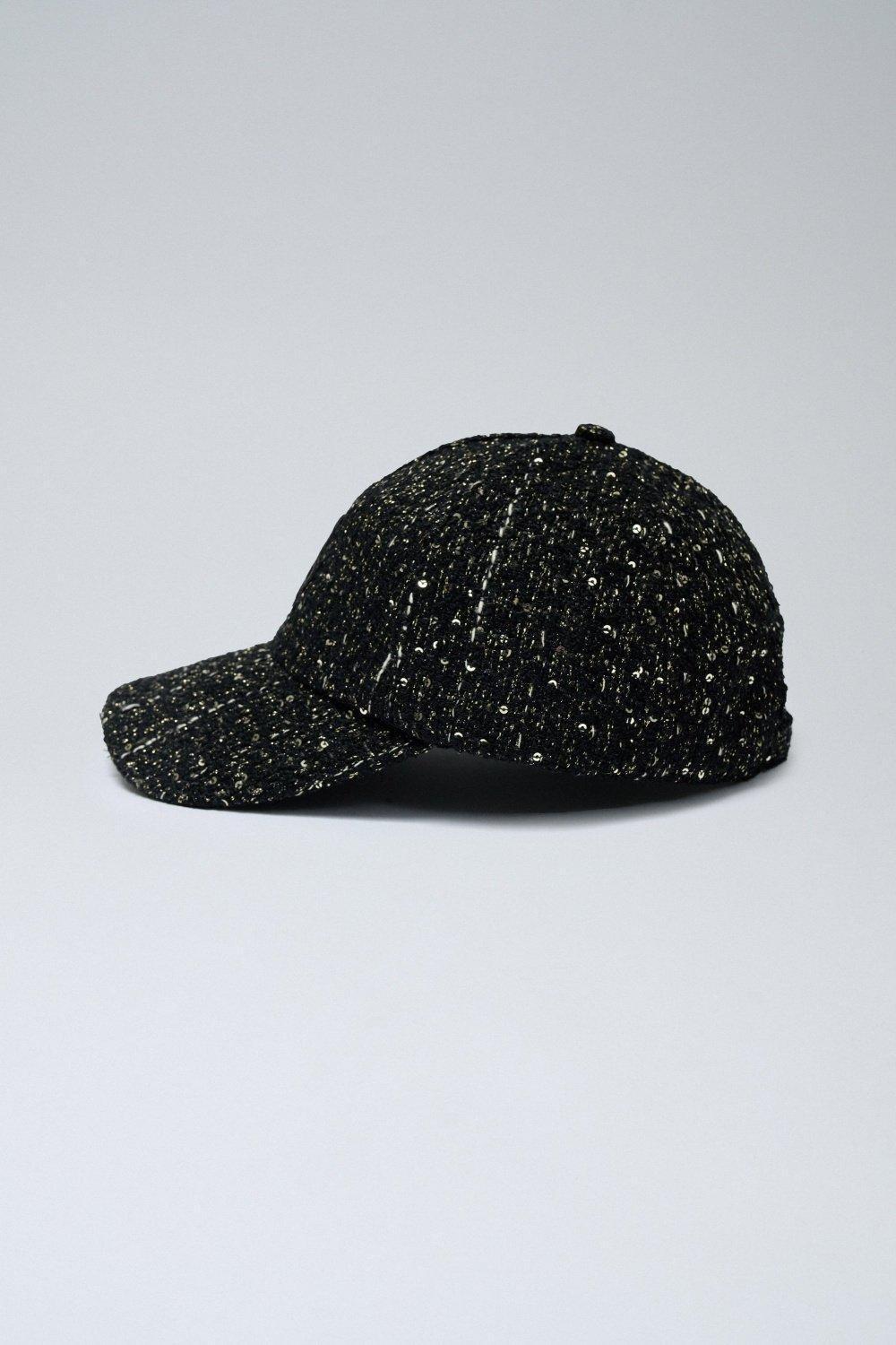 Black Embellished Baseball Cap, No Colour, large image number 2