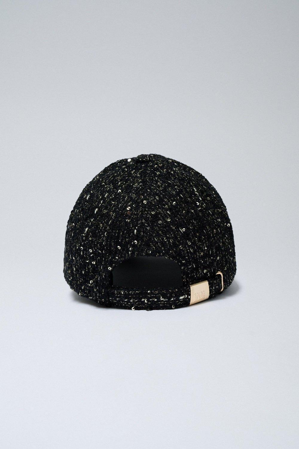 Black Embellished Baseball Cap, No Colour, large image number 3