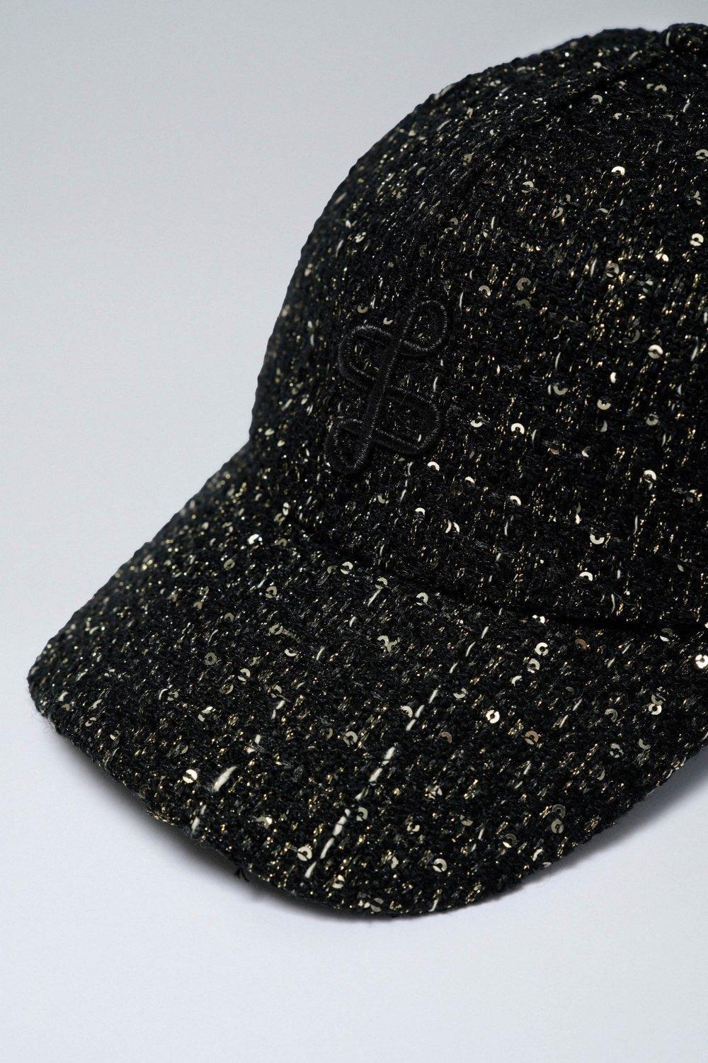 Black Embellished Baseball Cap, No Colour, large image number 4