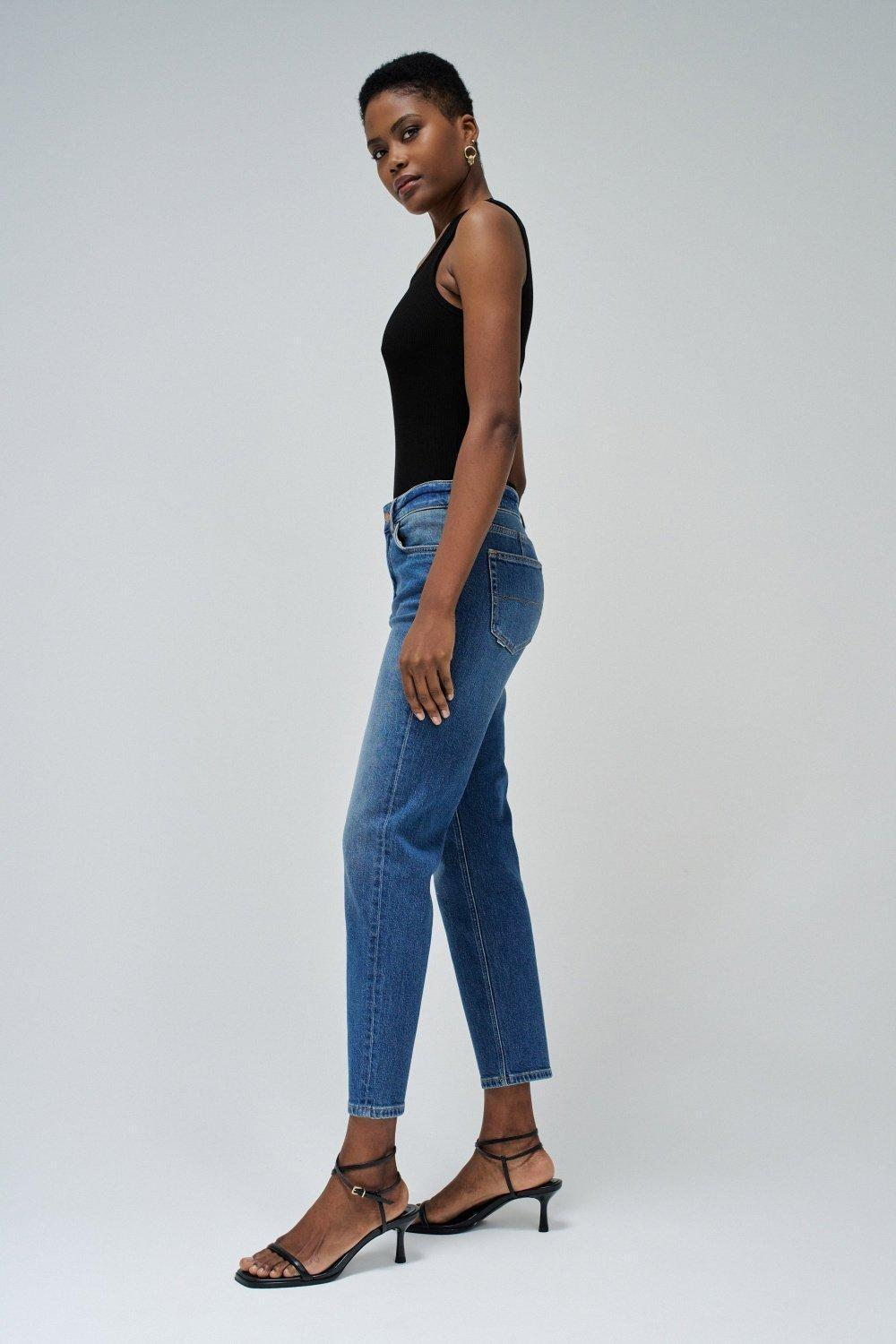 Jeans True Cropped Slim, Navy, large image number 2