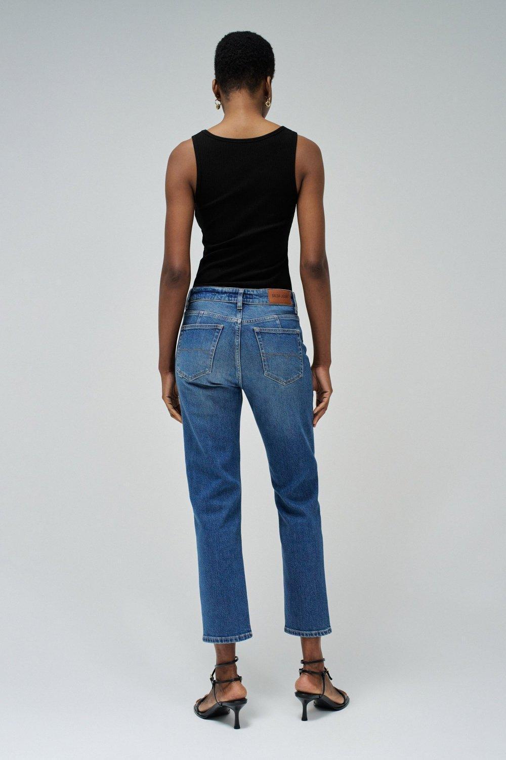 Jeans True Cropped Slim, Navy, large image number 3