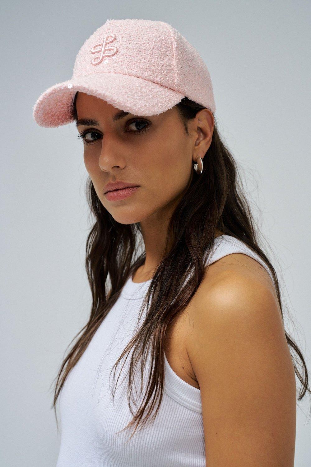 Pink Tweed Cap, 2101_611, large image number 1