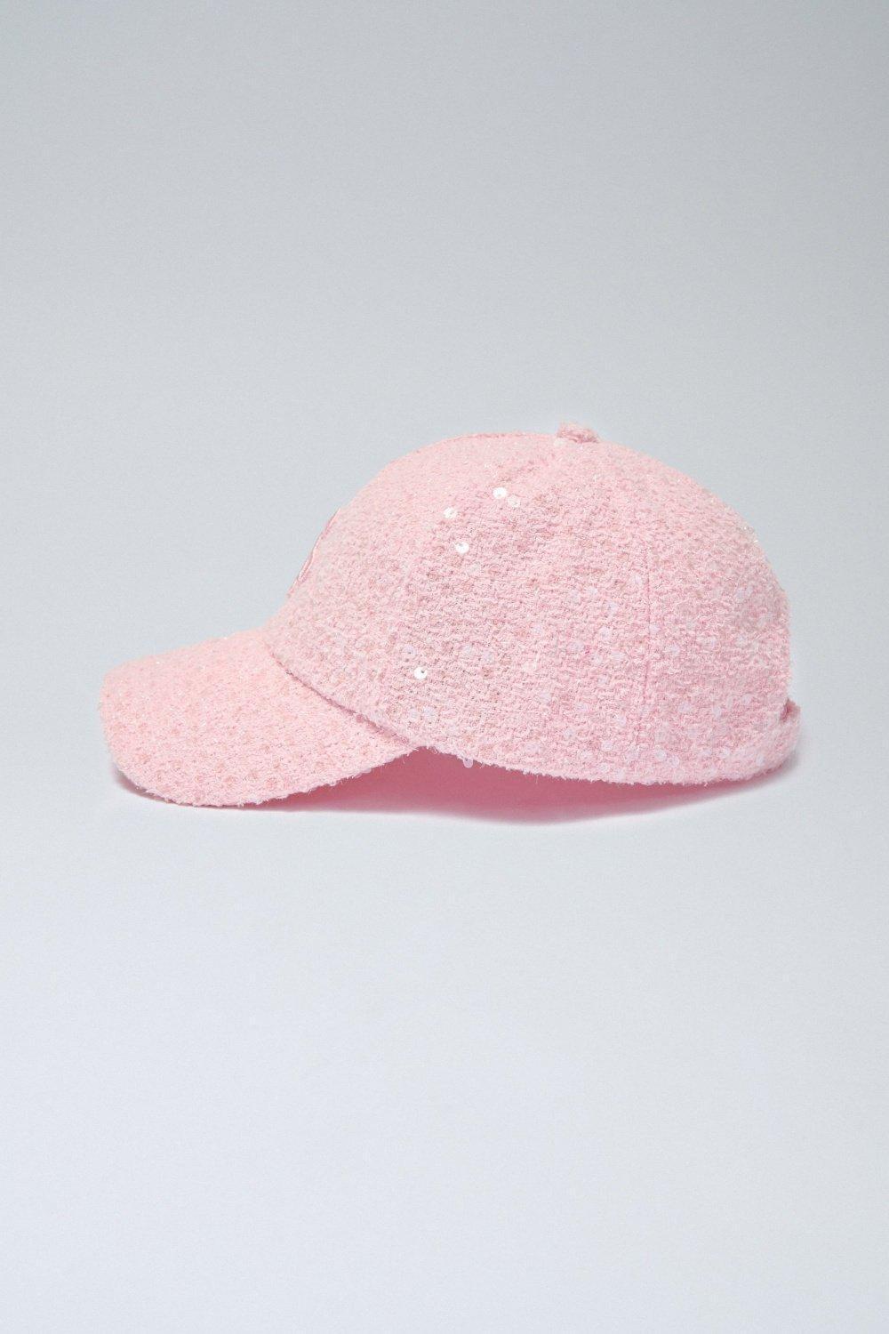 Pink Tweed Cap, 2101_611, large image number 2