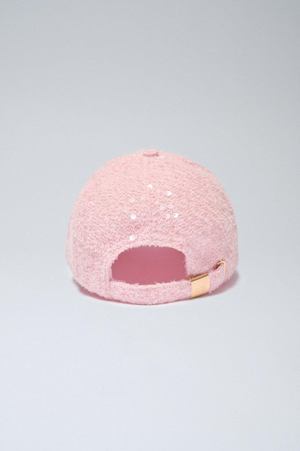Pink Tweed Cap, 2101_611, large image number 3
