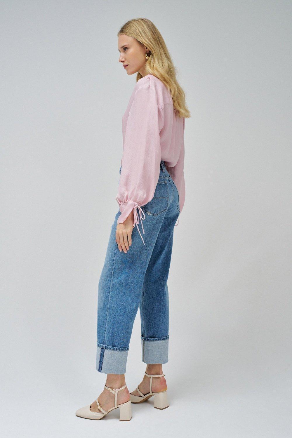 Light Wash Cropped Denim Jeans, , large image number 2