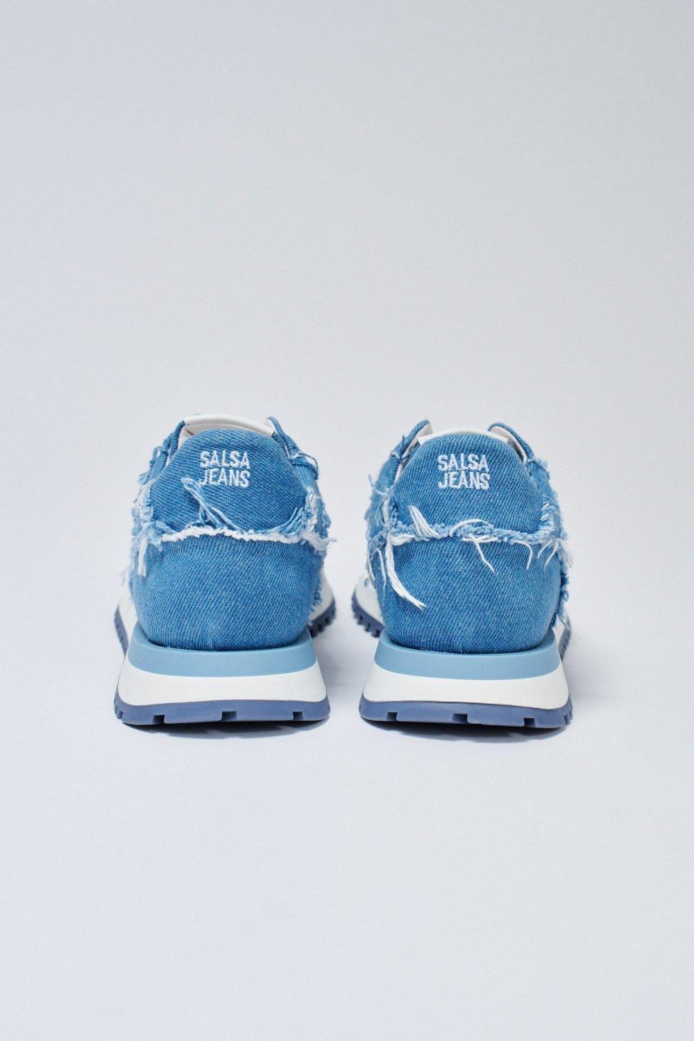 Denim Trainers, Navy, large image number 4