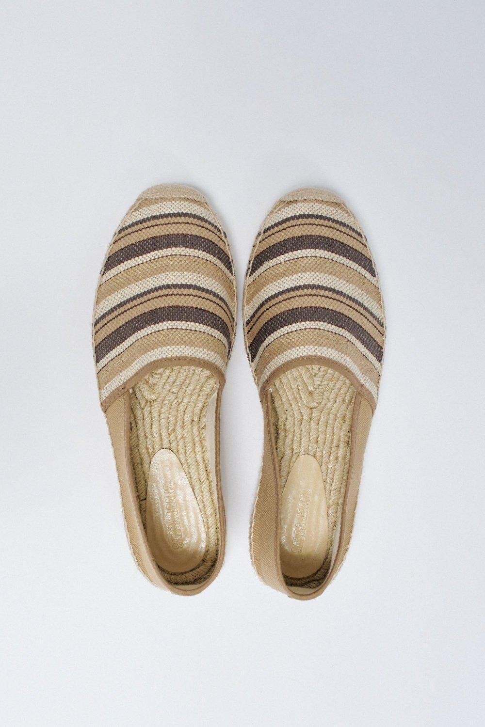 Beige Espadrilles With Stripes, , large image number 3