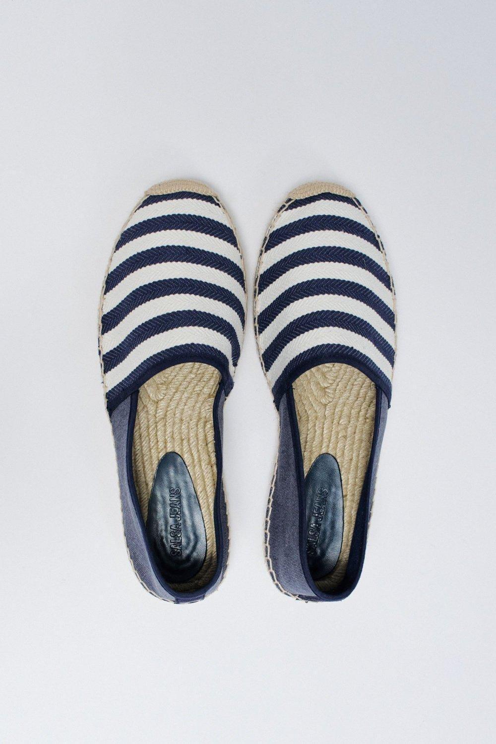 Espadrilles With Stripes, Navy, large image number 3