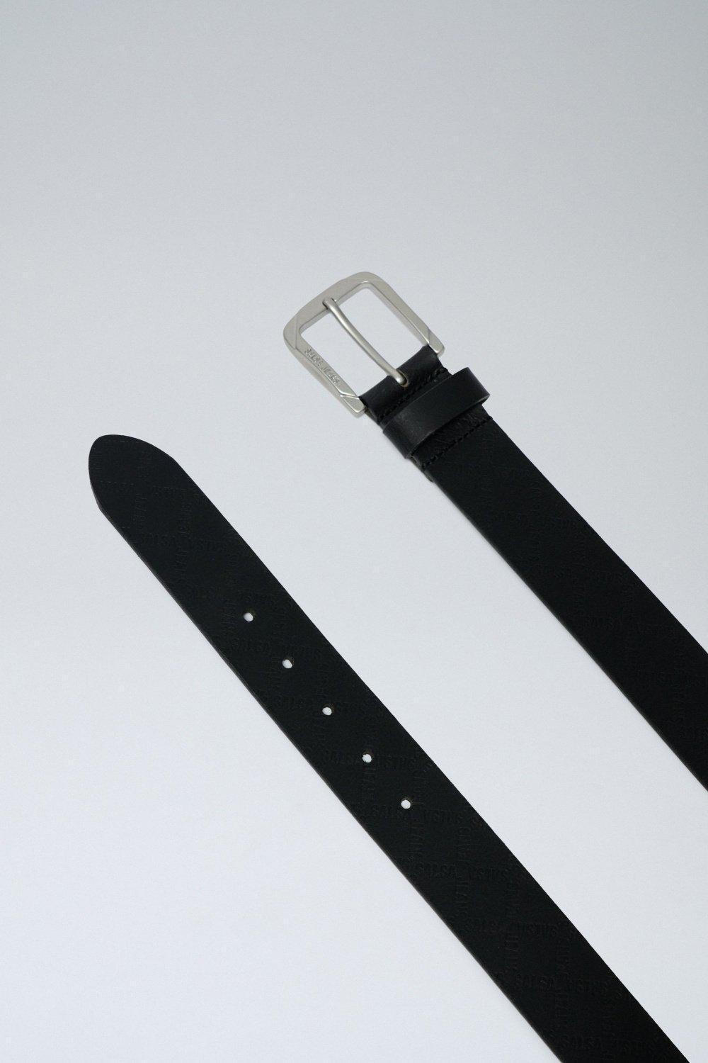 Black Leather Belt, , large image number 4