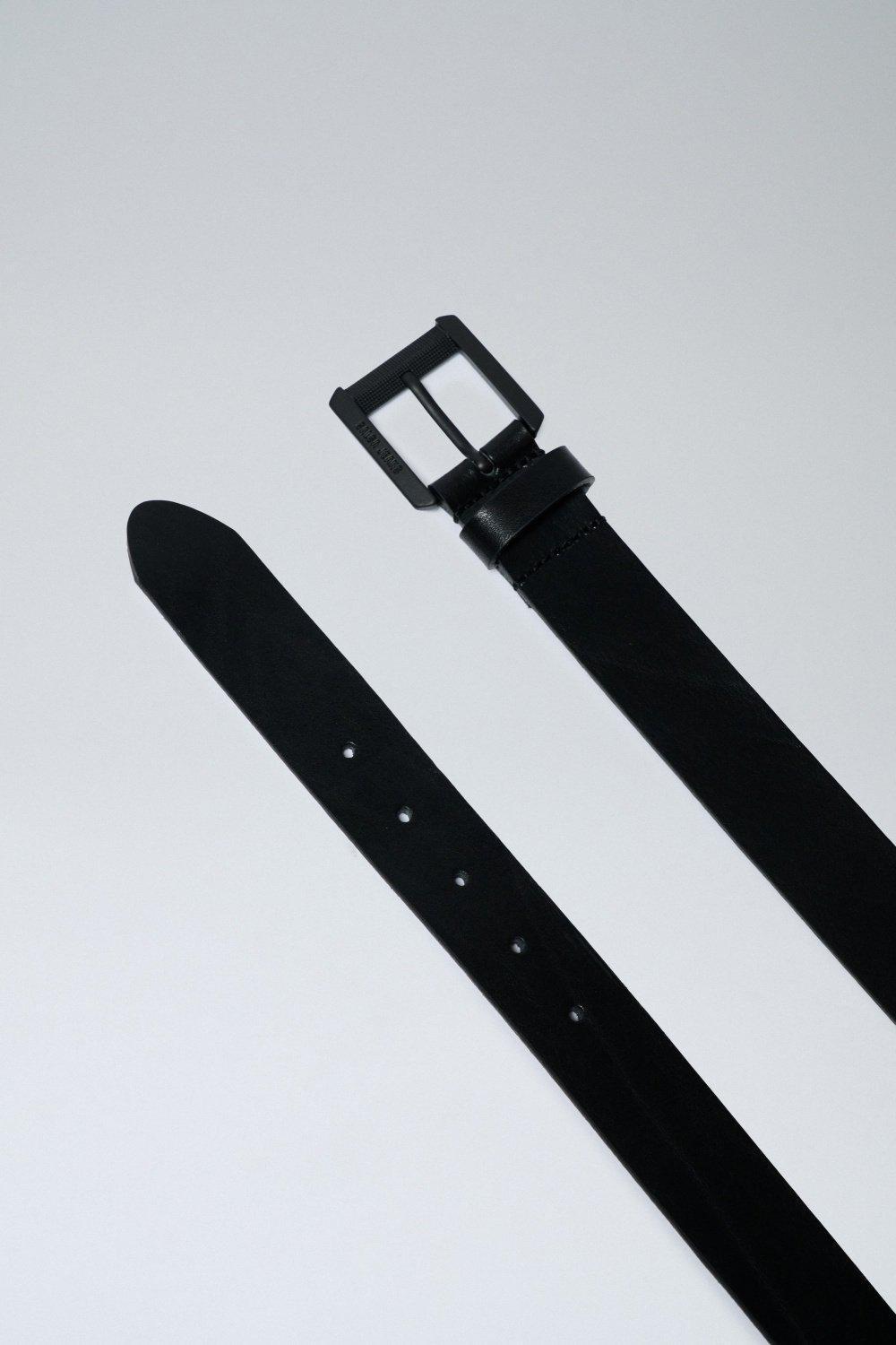 Leather Belt, Black, large image number 4