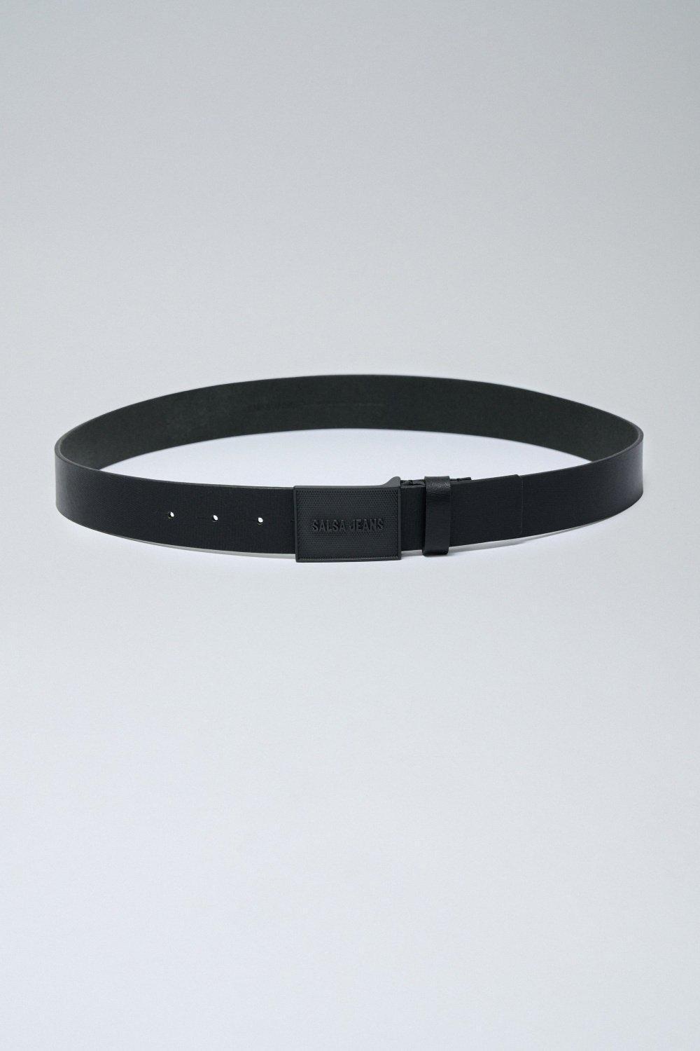 Square Buckle Salsa Jeans, Black, medium