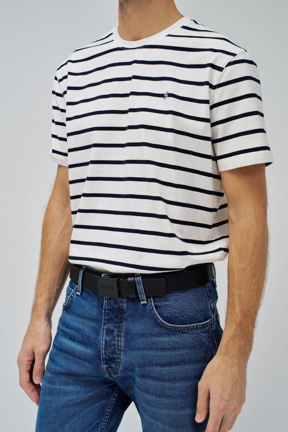 Square Buckle Salsa Jeans, Black, large image number 1