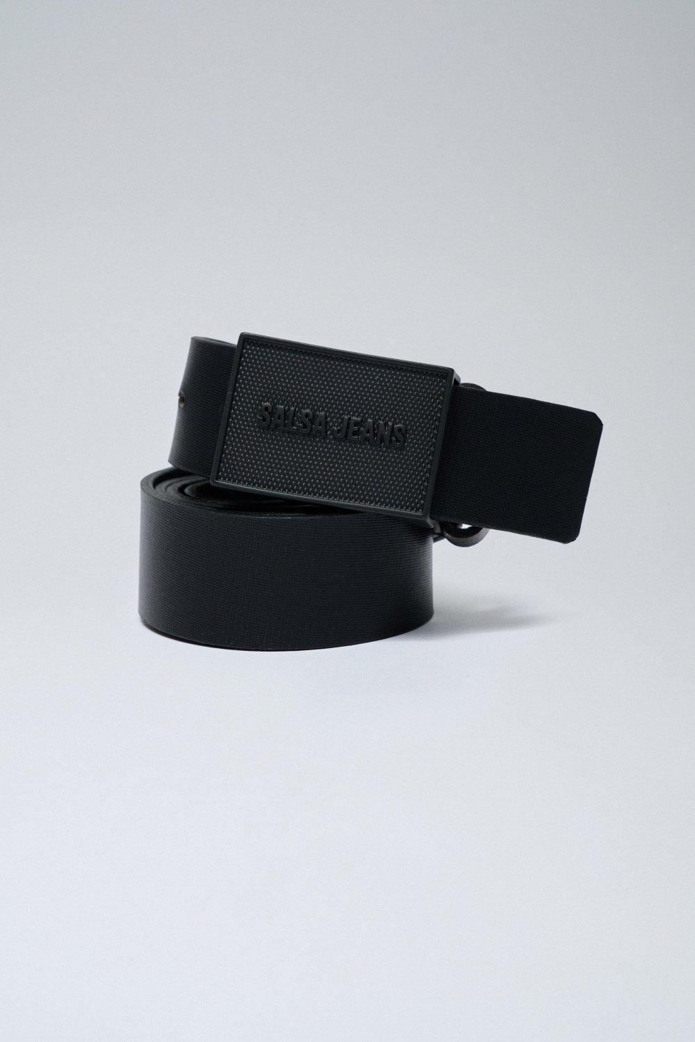 Square Buckle Salsa Jeans, Black, large image number 2