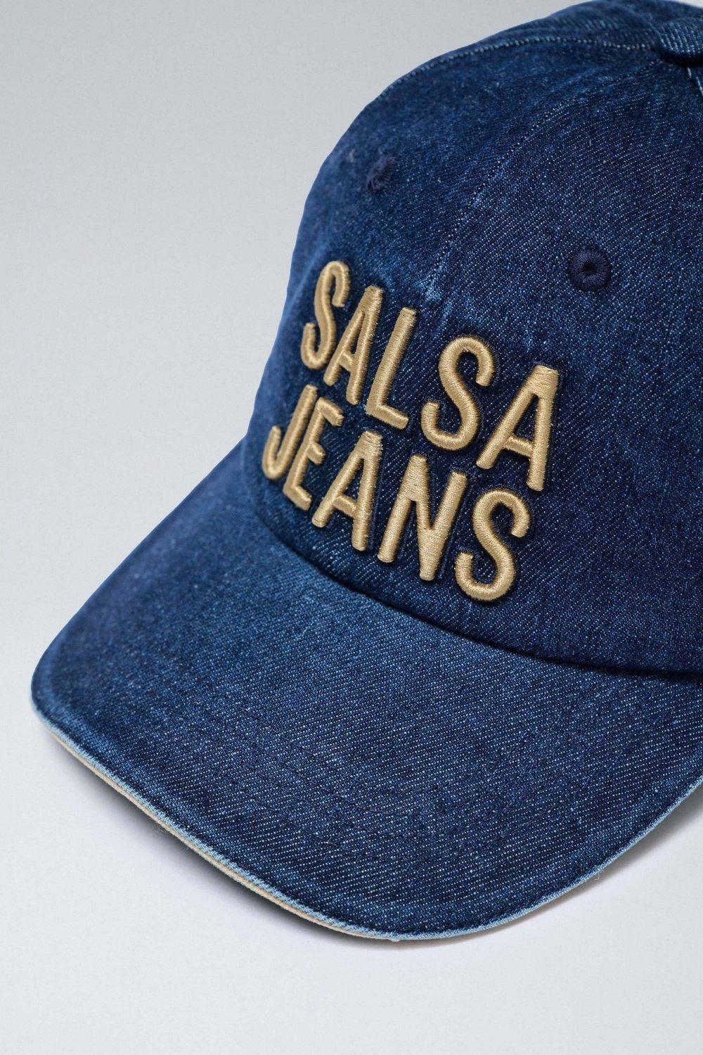 Denim Cap With Branding, Navy, large image number 4