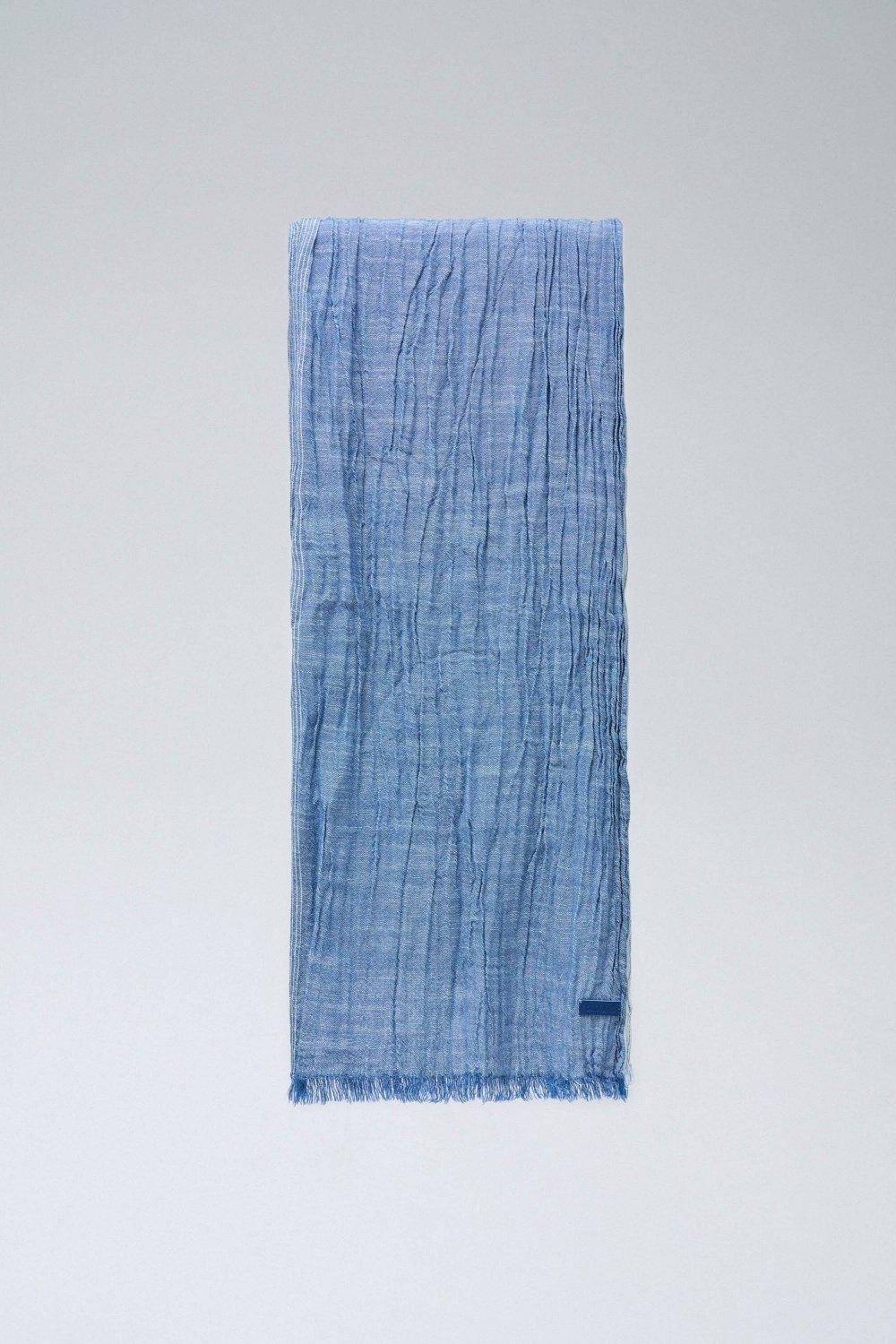 Striped Scarf, Blue, large image number 4