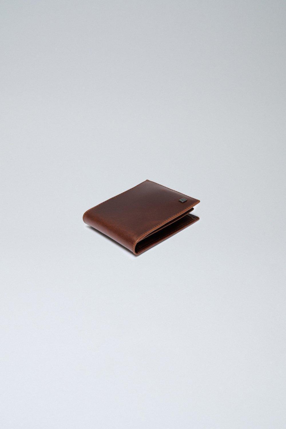 Brown Leather Bi-Fold Wallet, 2101_930, large image number 3