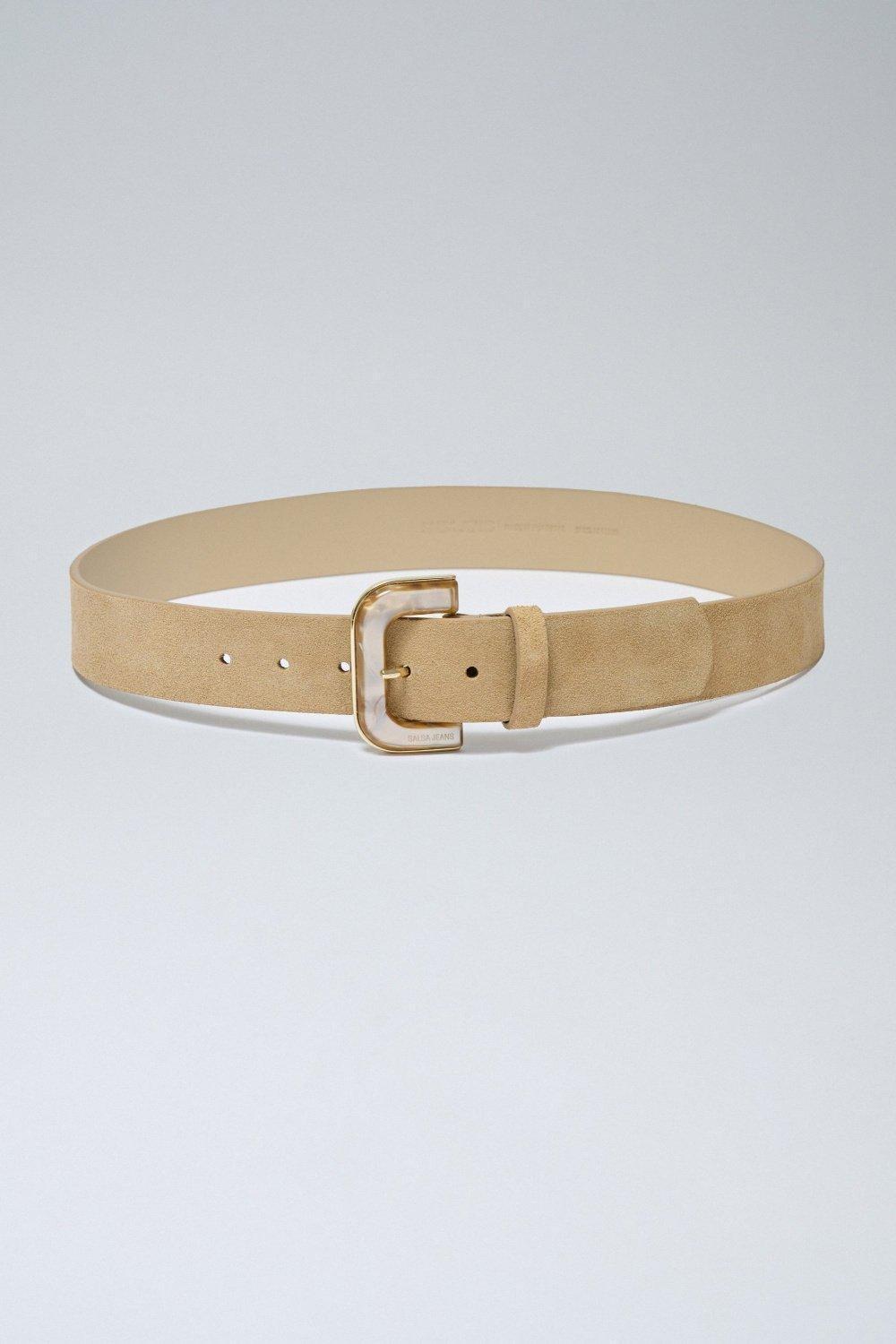 Brown Suede Belt, , medium
