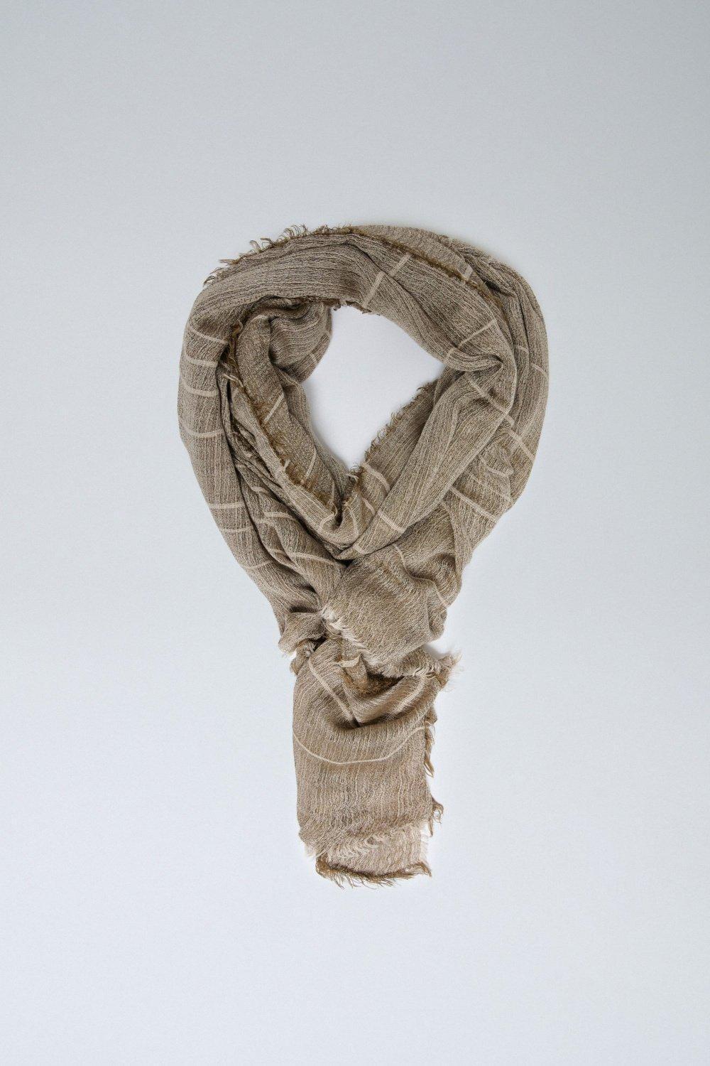 Striped Scarf, Green, large image number 3