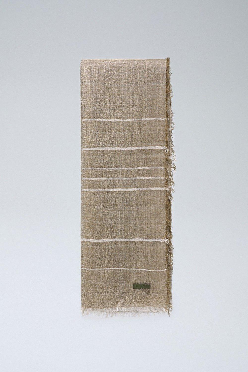 Striped Scarf, Green, large image number 4