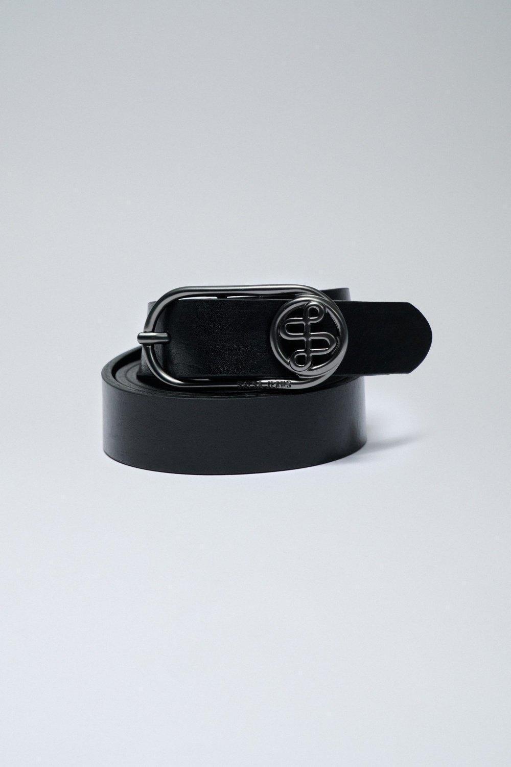 Leather Belt With Branding, 2101_000, large image number 2