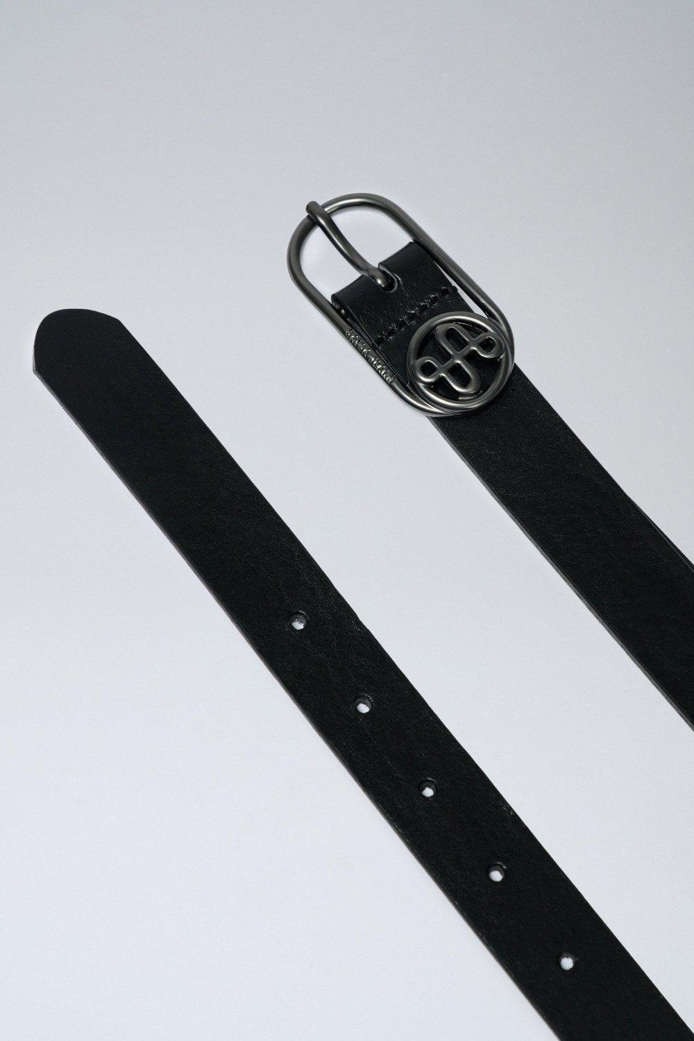 Leather Belt With Branding, 2101_000, large image number 4