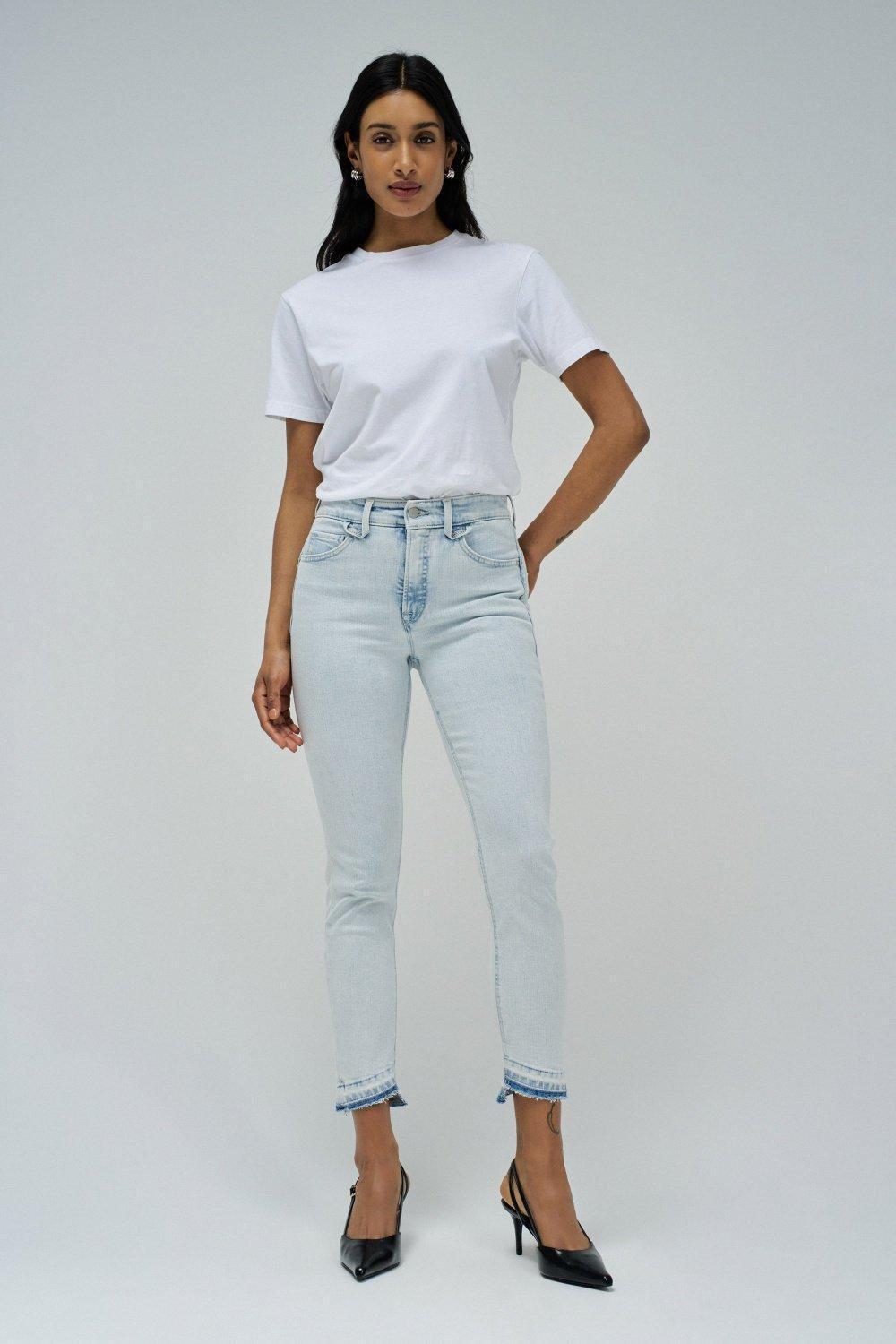 Blue Jeans Faith Push In Cropped Skinny, , large image number 1
