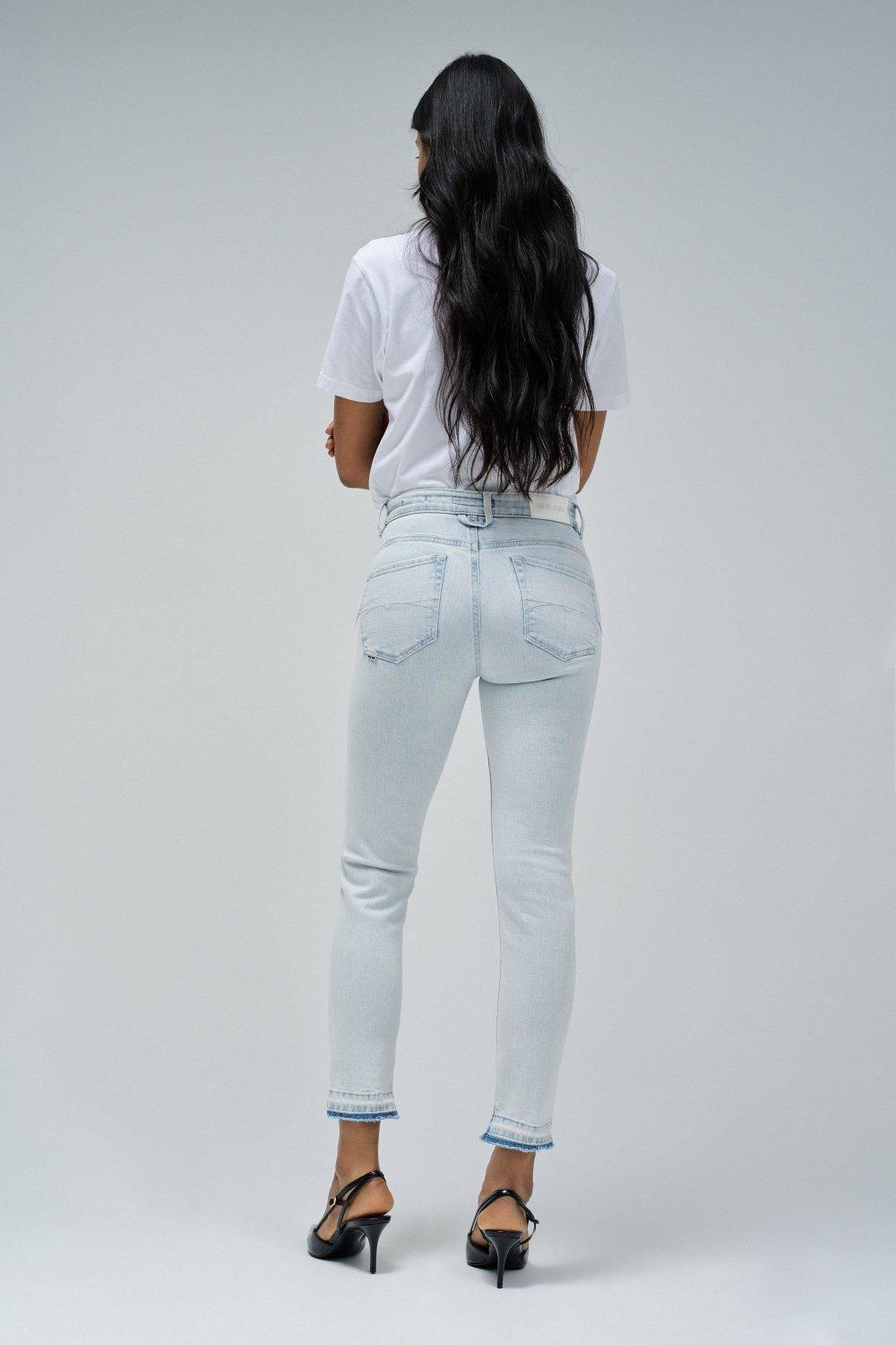 Faith Push In Cropped Skinny&acirc;&nbsp;Jeans, Blue, large image number 3